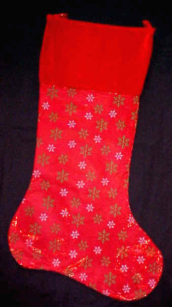 Red Glitter Sparkle Big Christmas Stocking 36"