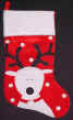 Big Reindeer Velvet Stockings