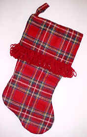 Red Plaid Christmas Stockings