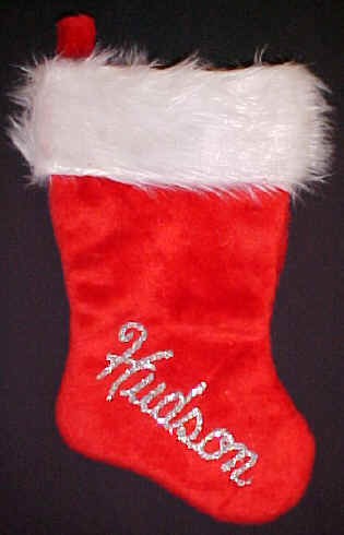 Plush Faux Fur Christmas Stocking Free Personalizing