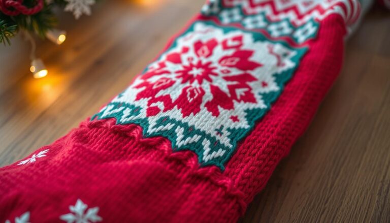 how to knit a stocking