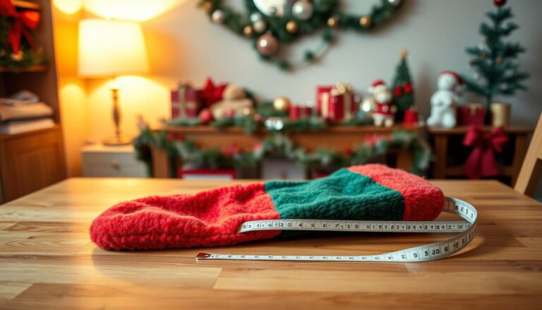 how to measure christmas stocking